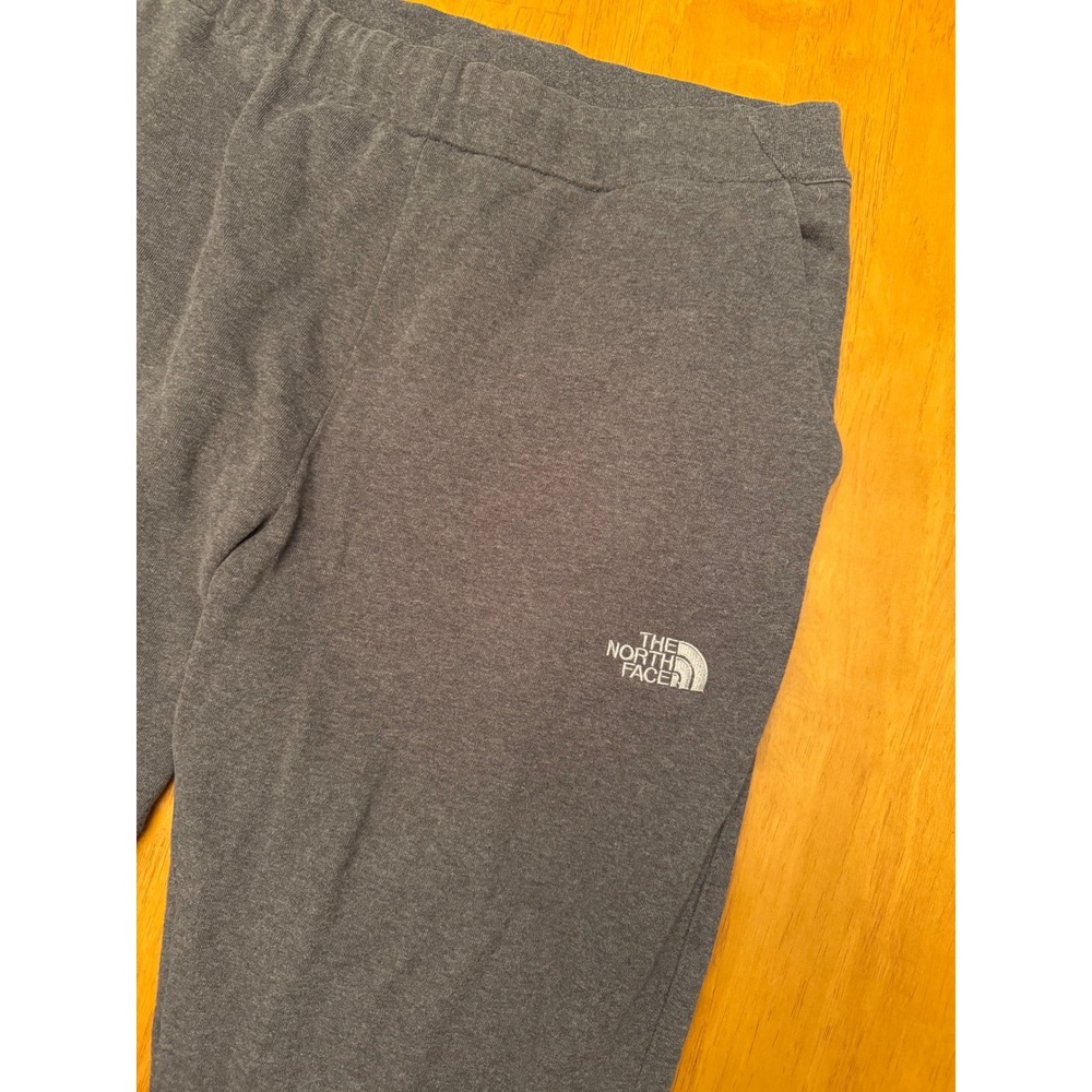 The North Face Mens XL Gray Fleece Sweatpants Relaxed Straight Leg Logo Pants